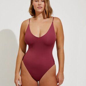 Left On Friday Burgundy One Piece Swimsuit